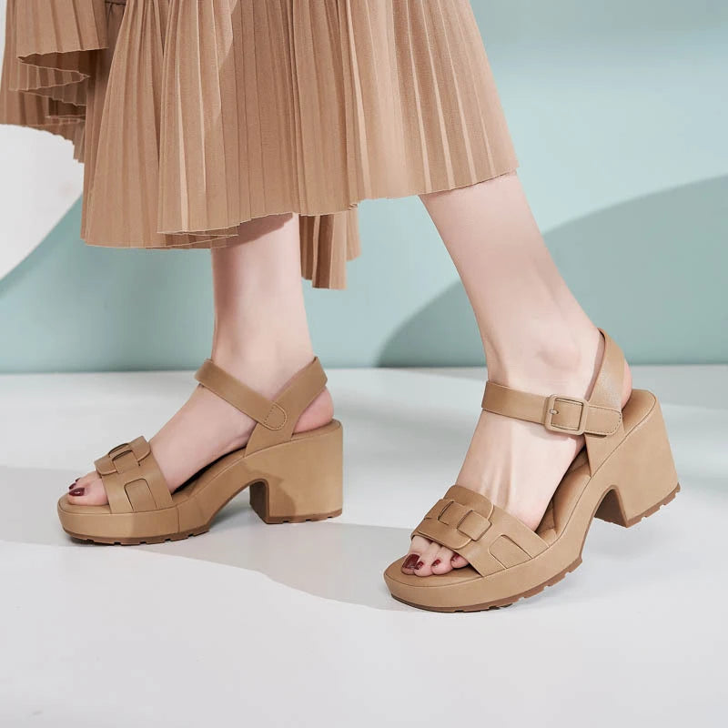 2025 Spring Summer Thick-soled Sandals Women Casual Comfortable Large Zpaxo