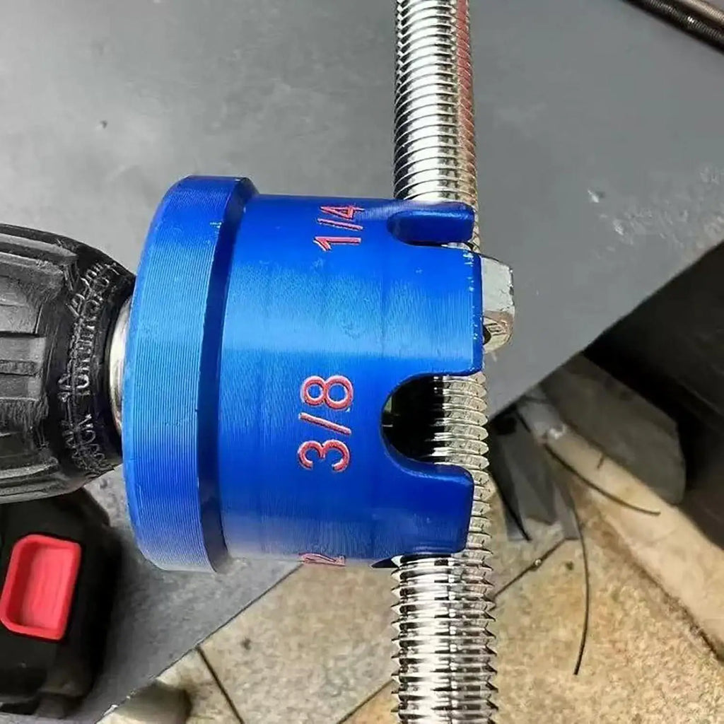 All Thread Nut Driver Fast Extractor Tool Aluminum Alloy Quick Nut Bolt Removal Attachment for Construction Home Furniture Zpaxo