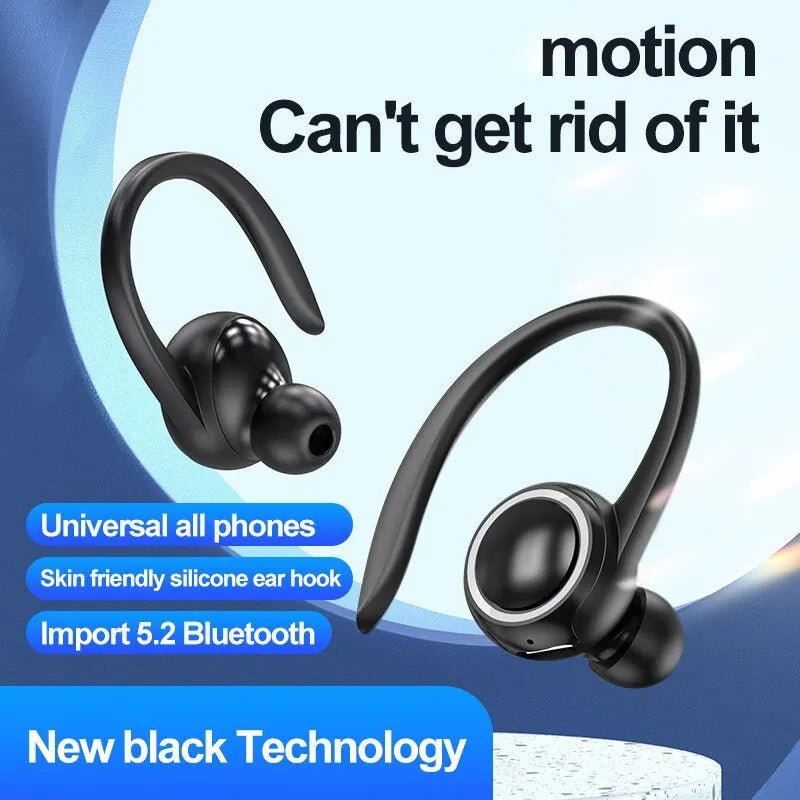Wireless Ear Hanging Bluetooth 5 2 Earphones Sports Fitness Music