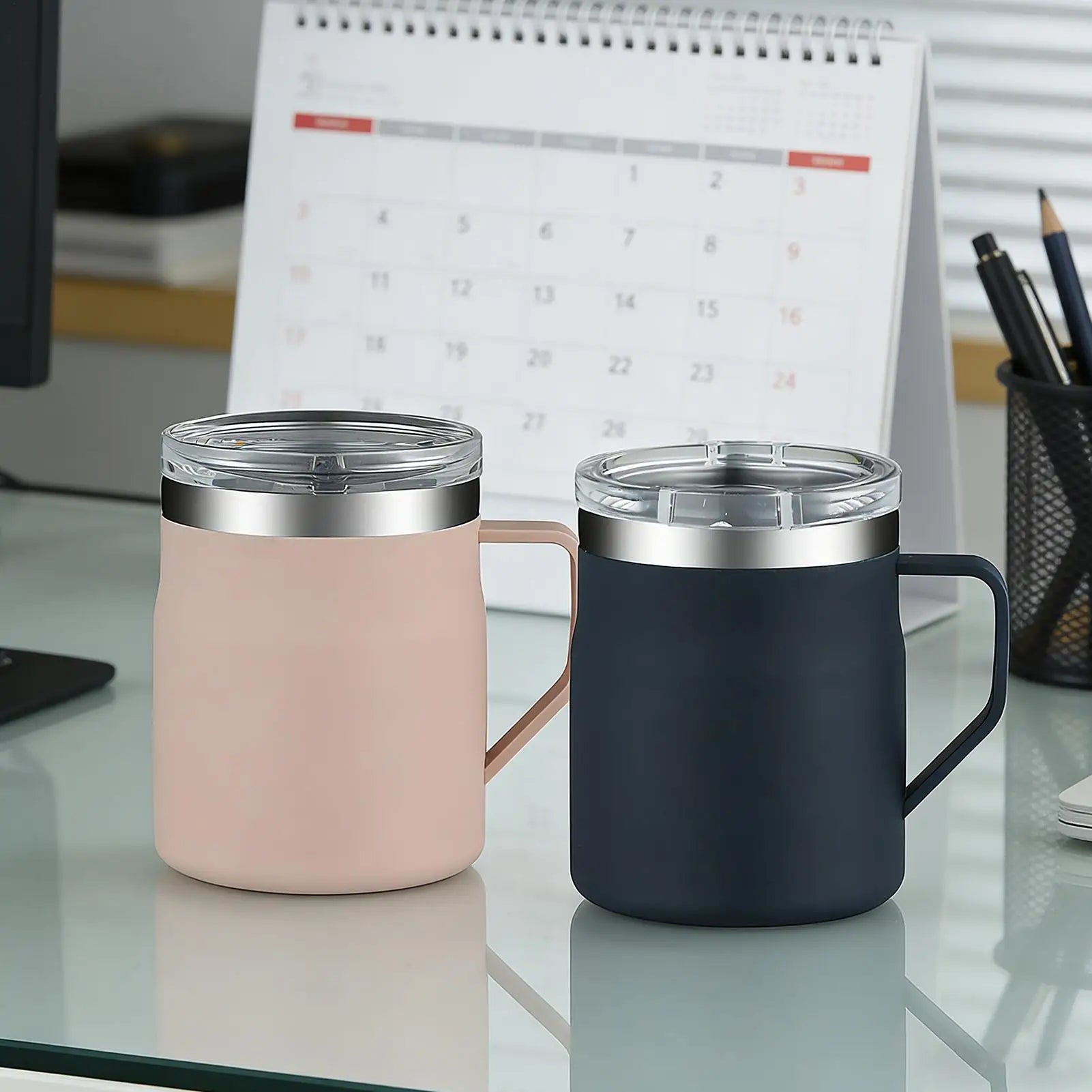 Stainless Steel Coffee Mug Travel Tumbler Insulated Mugs Office