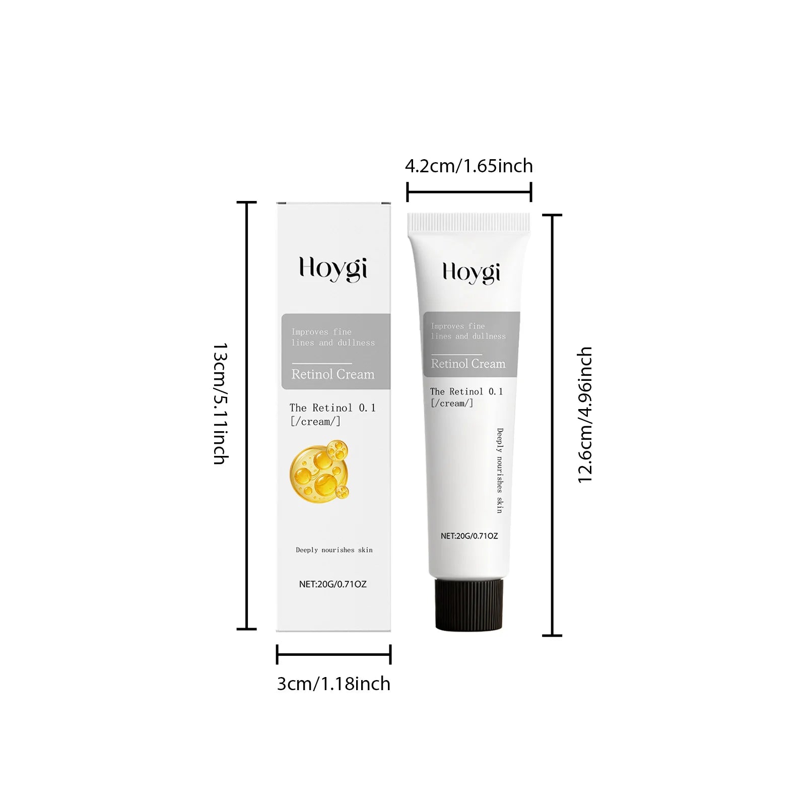 Hoygi Retinol Firming Cream – Vitamin E Anti-Aging Moisturizer Anti-Aging Face Cream Zpaxo 20g Boxed