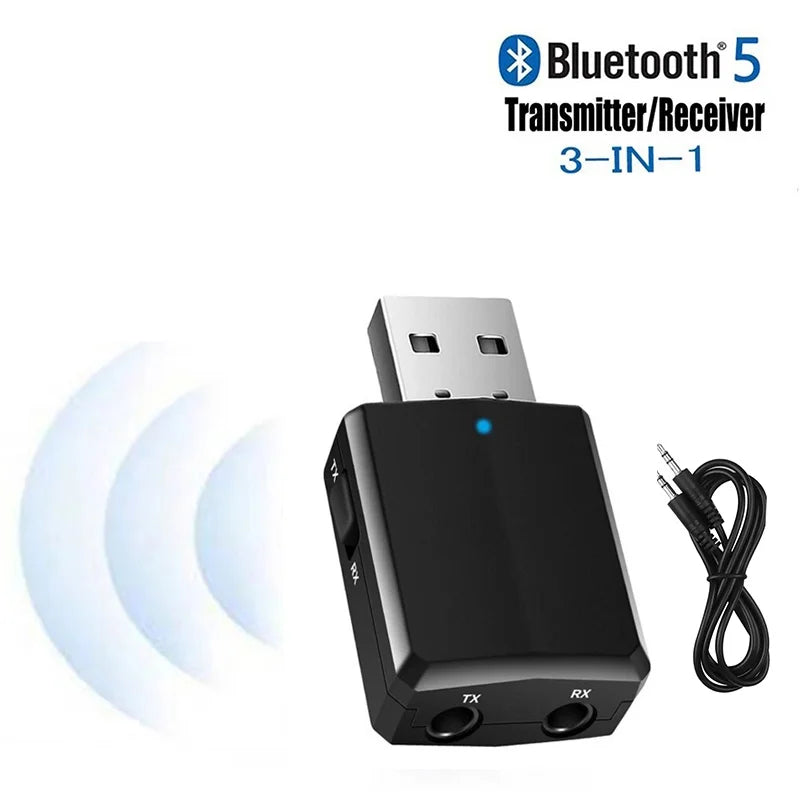 Wireless Audio Transmitter Receiver 1 Adapter Cable Bluetooth 5 0 Car