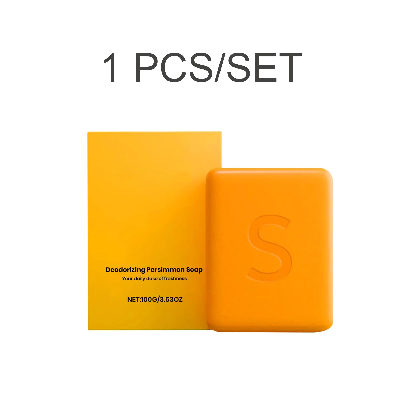 Persimmon Bath Soap – Deep Cleansing & Moisturizing Bar Moisturizing Bar Soap Zpaxo 1 PCS