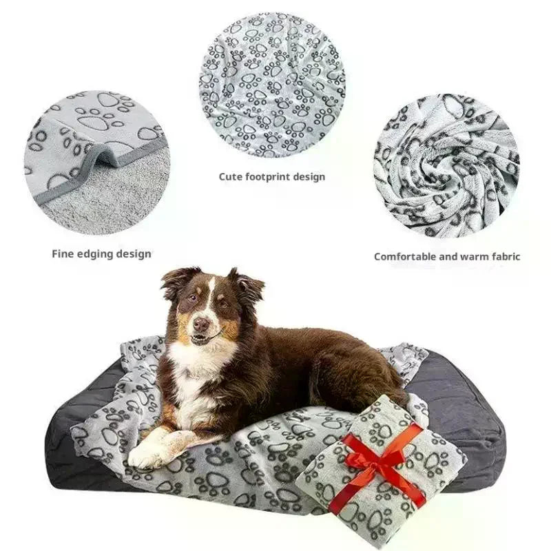 Ultra Soft Fluffy High Quality Pet Blanket Cute Cartoon Pattern Pet Mat Warm And Comfortable Blanket For Cat Dogs Cat Bath Towel Zpaxo