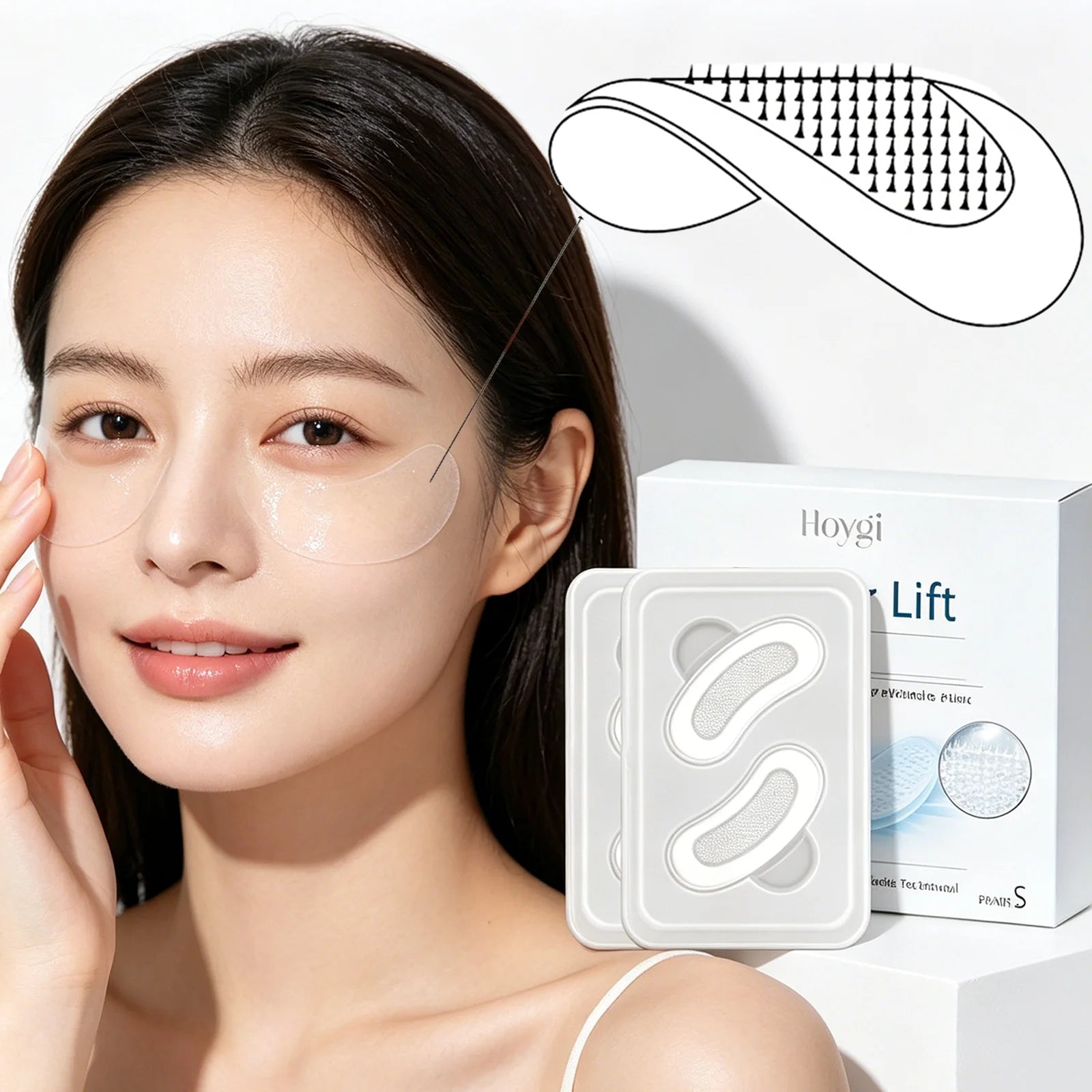 Dissolving Microneedle Eye Patch 0.25mm for Deep Hydration Lock Soothing Redness Eye Care Long Lasting Moisturization Dry Skin Zpaxo
