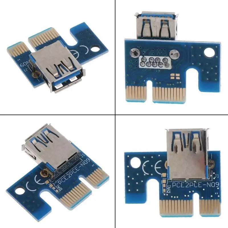 652F Mini PCI-E Extension Adapter Card USB PCI-E 1X to 16X Graphics Extension Cable for PC Computer Extension Cable Zpaxo