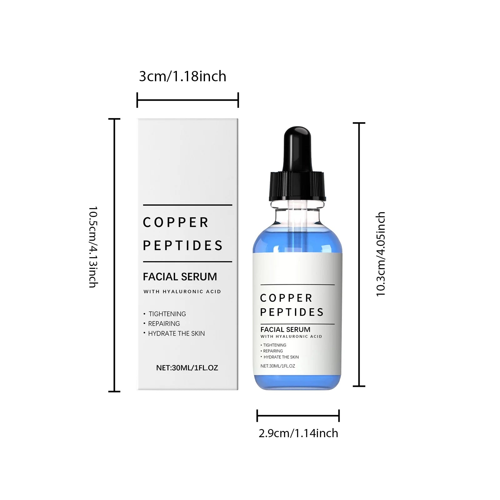 Copper Peptide Face Serum – Anti-Aging, Firming & Hydrating Face Serum Zpaxo