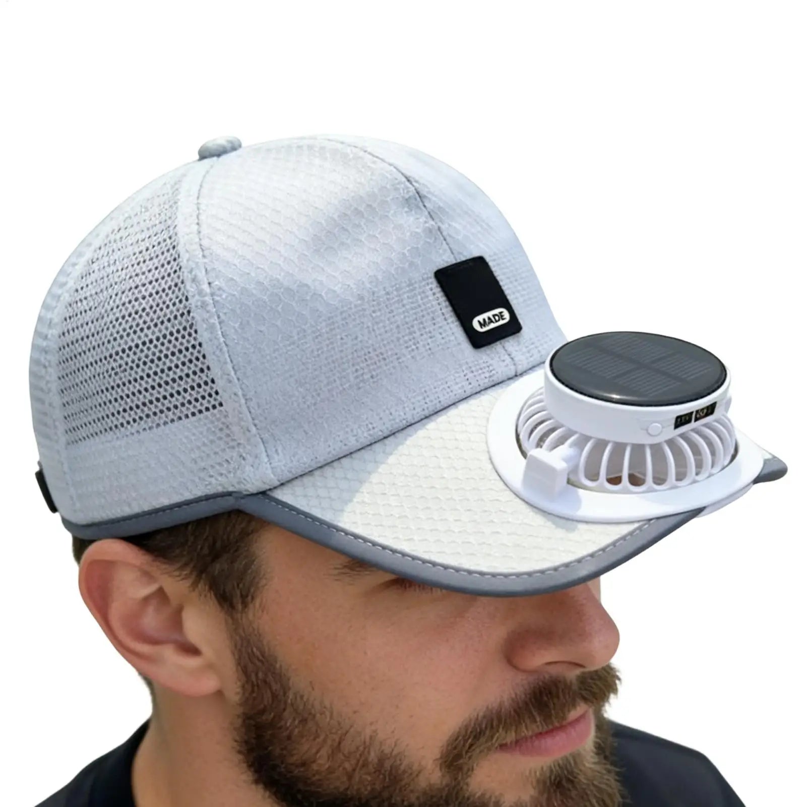 Solar Fan Hat – UV Sun Protection Cap with USB Charging Solar Fan Sun Hat Zpaxo