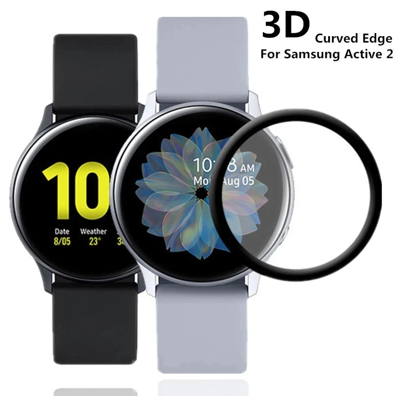 9D Soft Protective Glass For Samsung Galaxy Watch 5 Pro 45mm Watch 5 4 Screen Protector for galaxy watch Active 4 2 Accessories Zpaxo