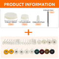 134Pcs Mini Cloth Buffing Wheel Multiple Materials Grinder Precise Efficient For Gold Silver Jewelry Mirror Polishing Tools 2025 Zpaxo Mini 134Pcs