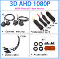 Car 360 Camera 1080P 3D WDR AHD Surround View System 4 Channel DVR Zpaxo 3D AHD 1080P SN662 China Mainland 12 V