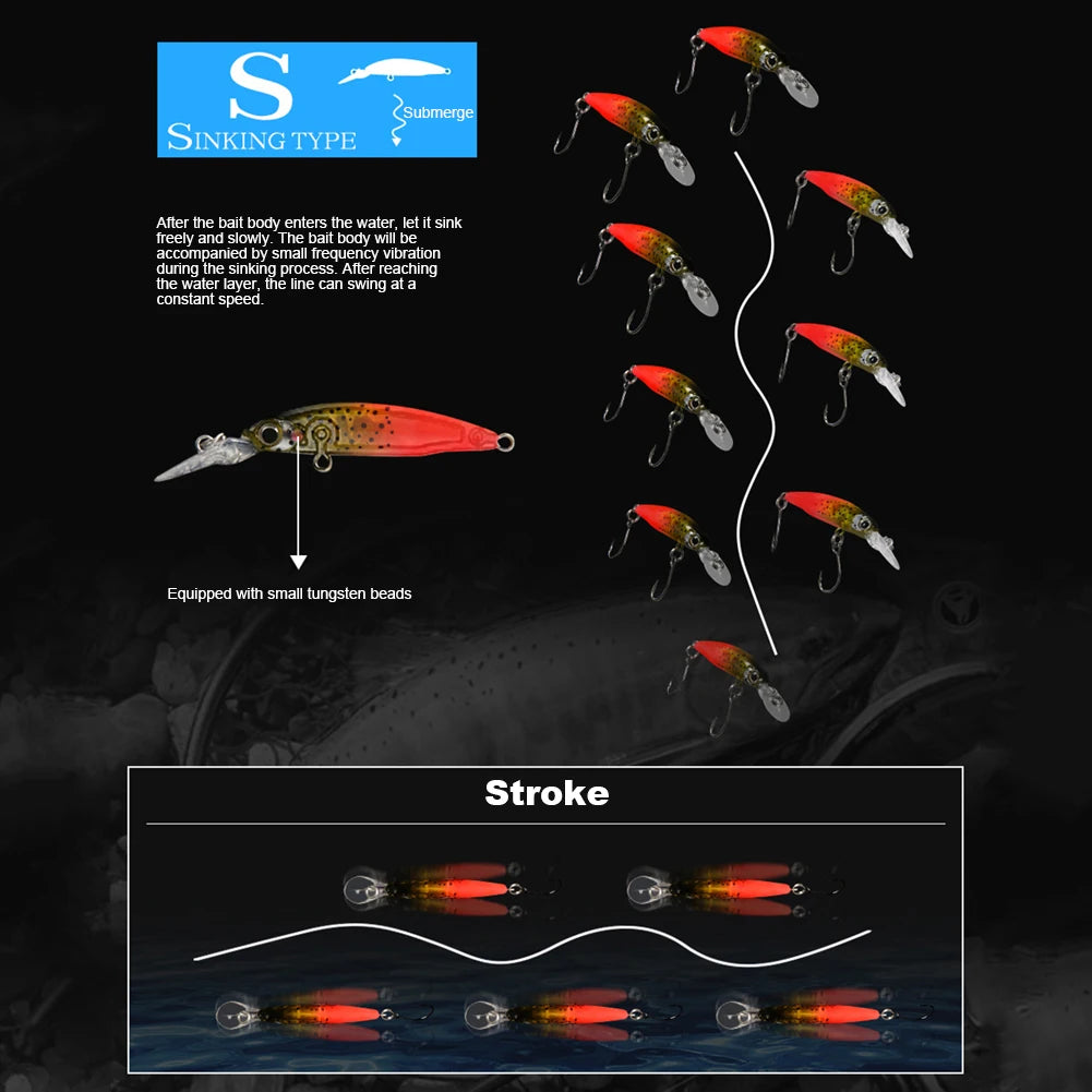 Sinking Crankbait Longtongue Plate Artificial Hard Bait Wobblers