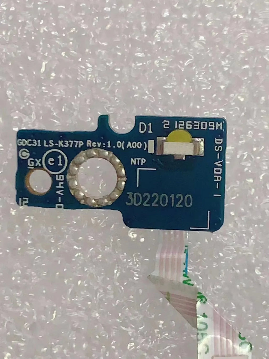 GDC31 LS-K377P Dell Latitude 14 7420 7320 Status Indicator LED