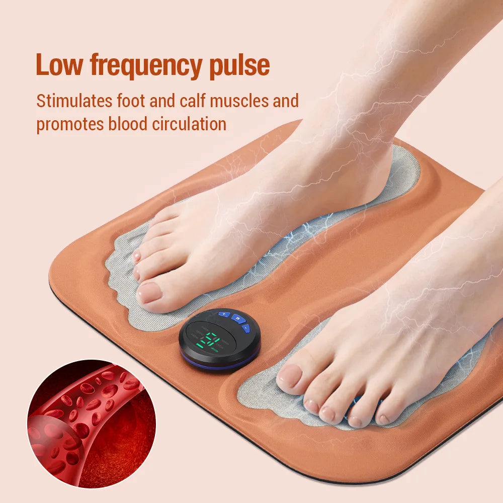 Intelligent home foot pad pulse meridian foot pad micro current foot sole massager acupoint foot therapy machine Zpaxo