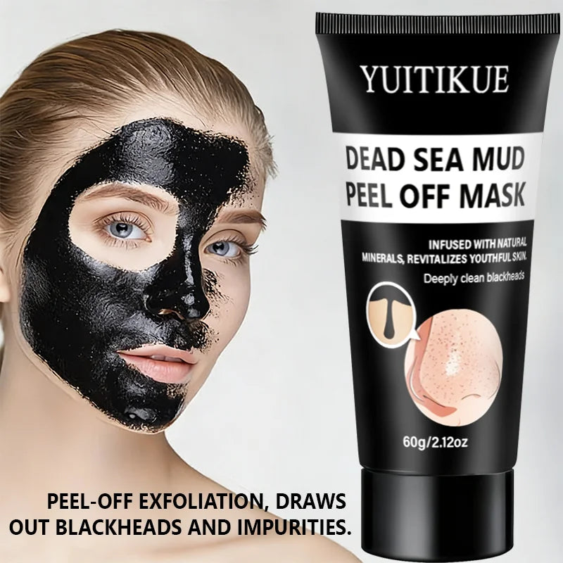 YUITIKUE Dead Sea Mud Peel-Off Blackhead Remover Mask 60g Peel-Off Face Mask Zpaxo