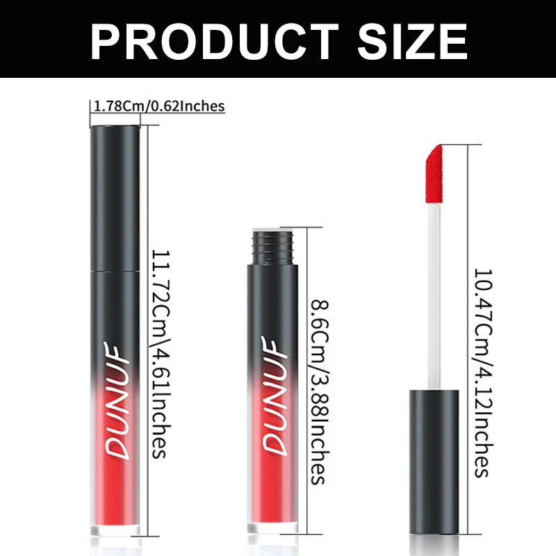 Matte Purple Liquid Lipstick Waterproof Easy To Color Lip Gloss Highly Pigmented Velvet Lip Glaze for Halloween Christmas Makeup Zpaxo