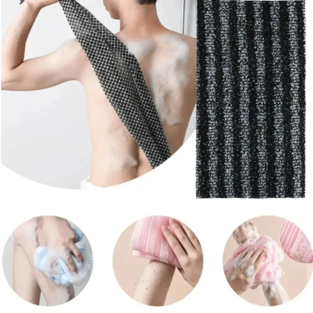 Japanese Rubbing Washcloth Bath Nylon Towel Brush for Back Towels Exfoliating Scrub Shower Sponge Body Bathroom Accessories Zpaxo