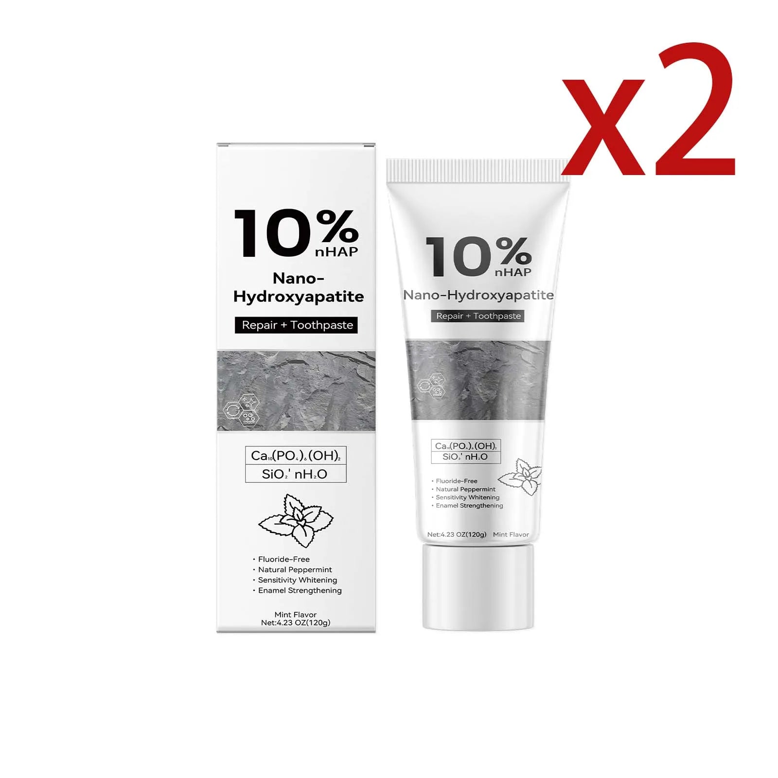 Teeth Brightening Repairing Toothpaste – Enamel & Fresh Breath Whitening Toothpaste Zpaxo 2x120g