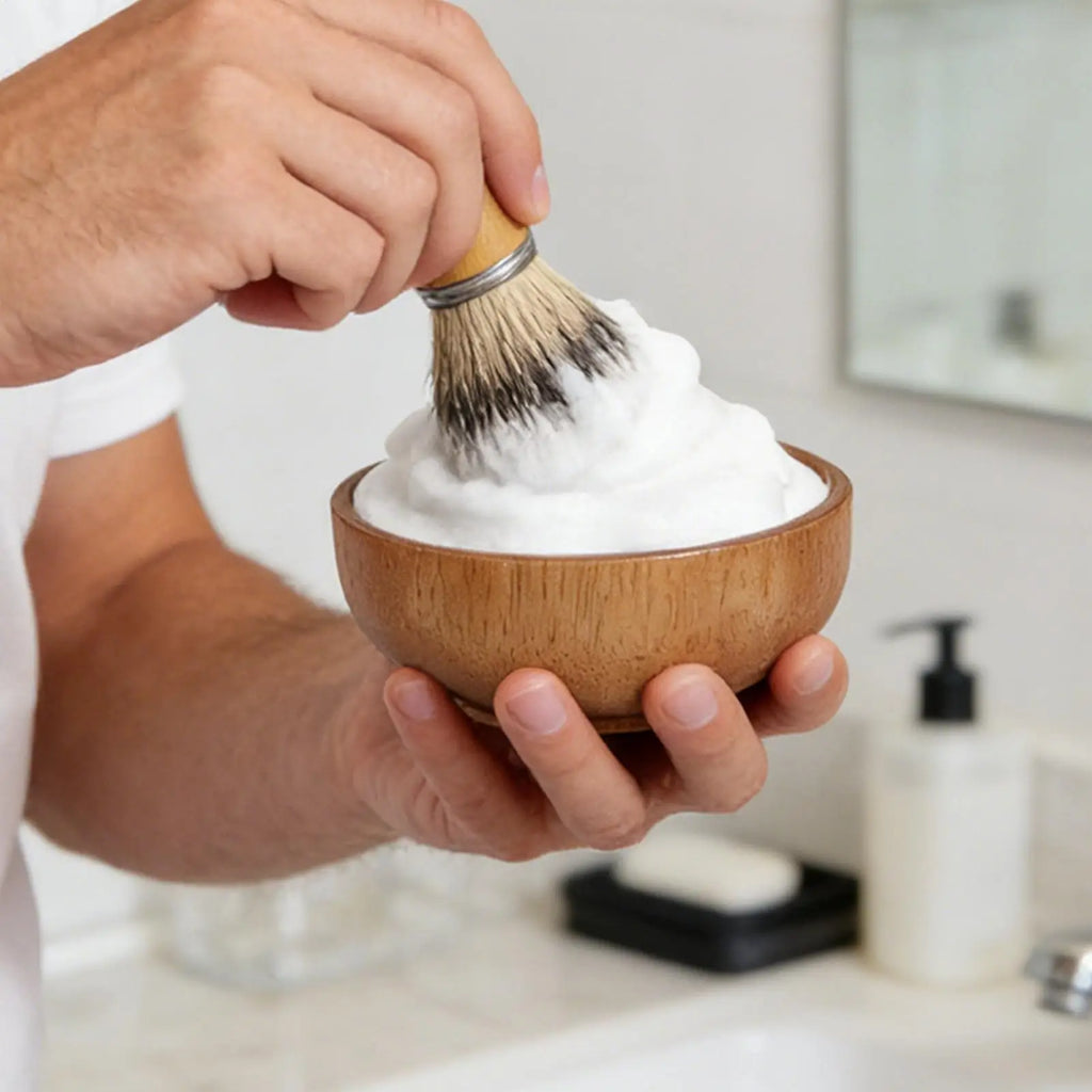 Wooden Shaving Bowl with Lid – Lather & Cream Holder Shaving Bowl Zpaxo