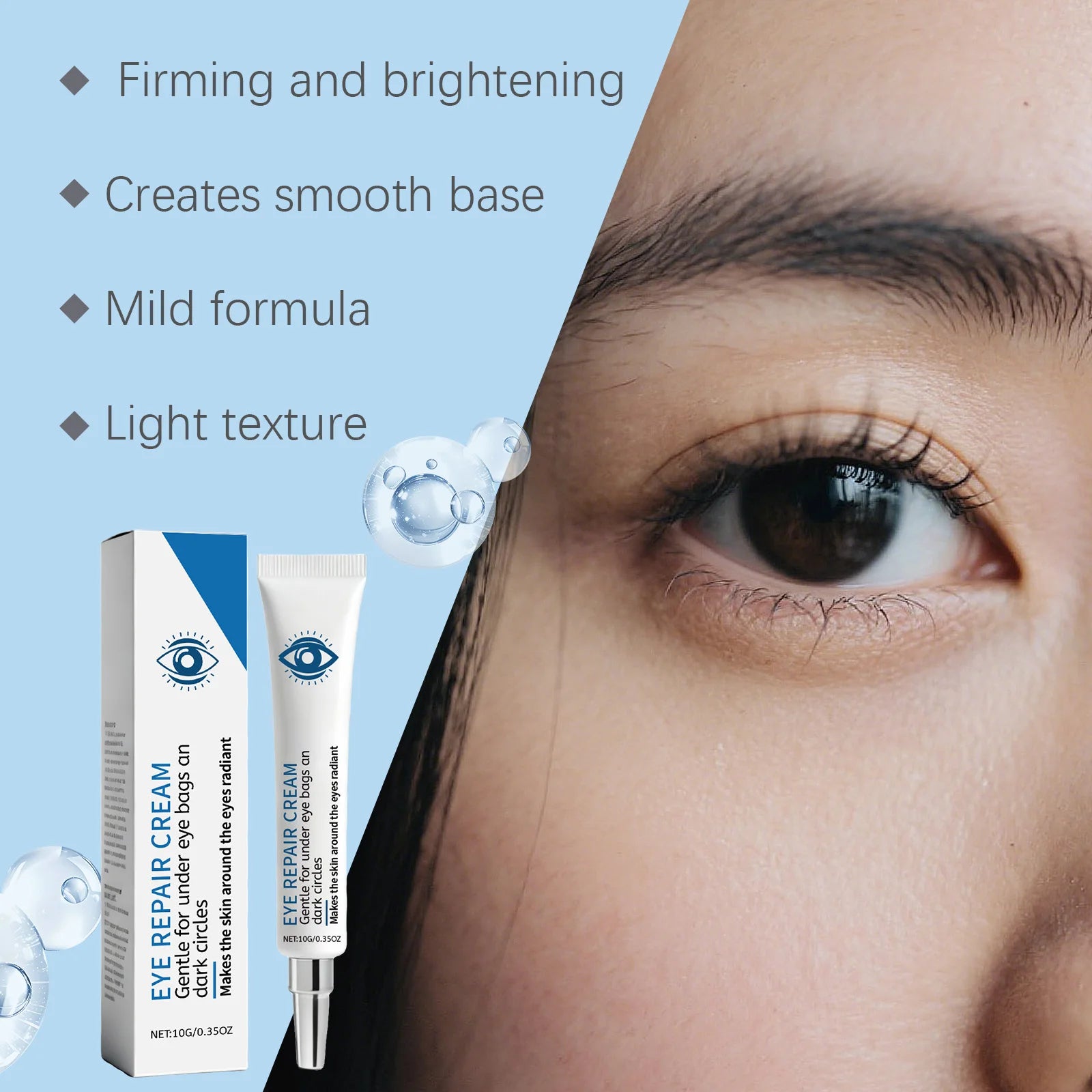Caffeine Eye Cream for Dark Circles & Puffiness Anti-Aging Under Eye Treatment Cream Moisturizing Reduce Wrinkles Eye Care Zpaxo