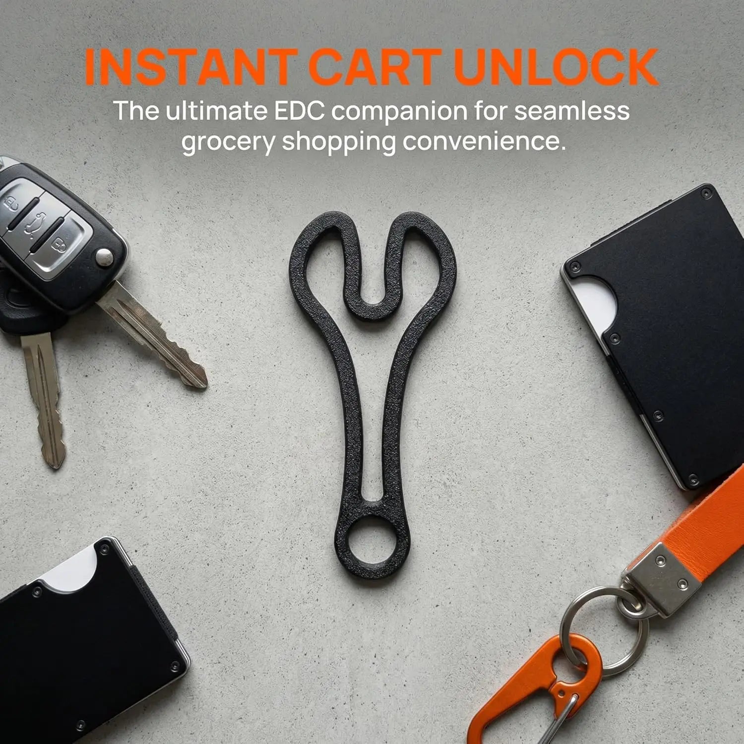 Supermarket Trolley Token Keychain | Reusable Cart Coin