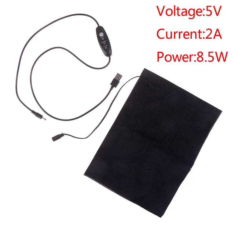 Vest Jacket Clothing Heated Pads Warmer Waist Portable USB Electric Zpaxo