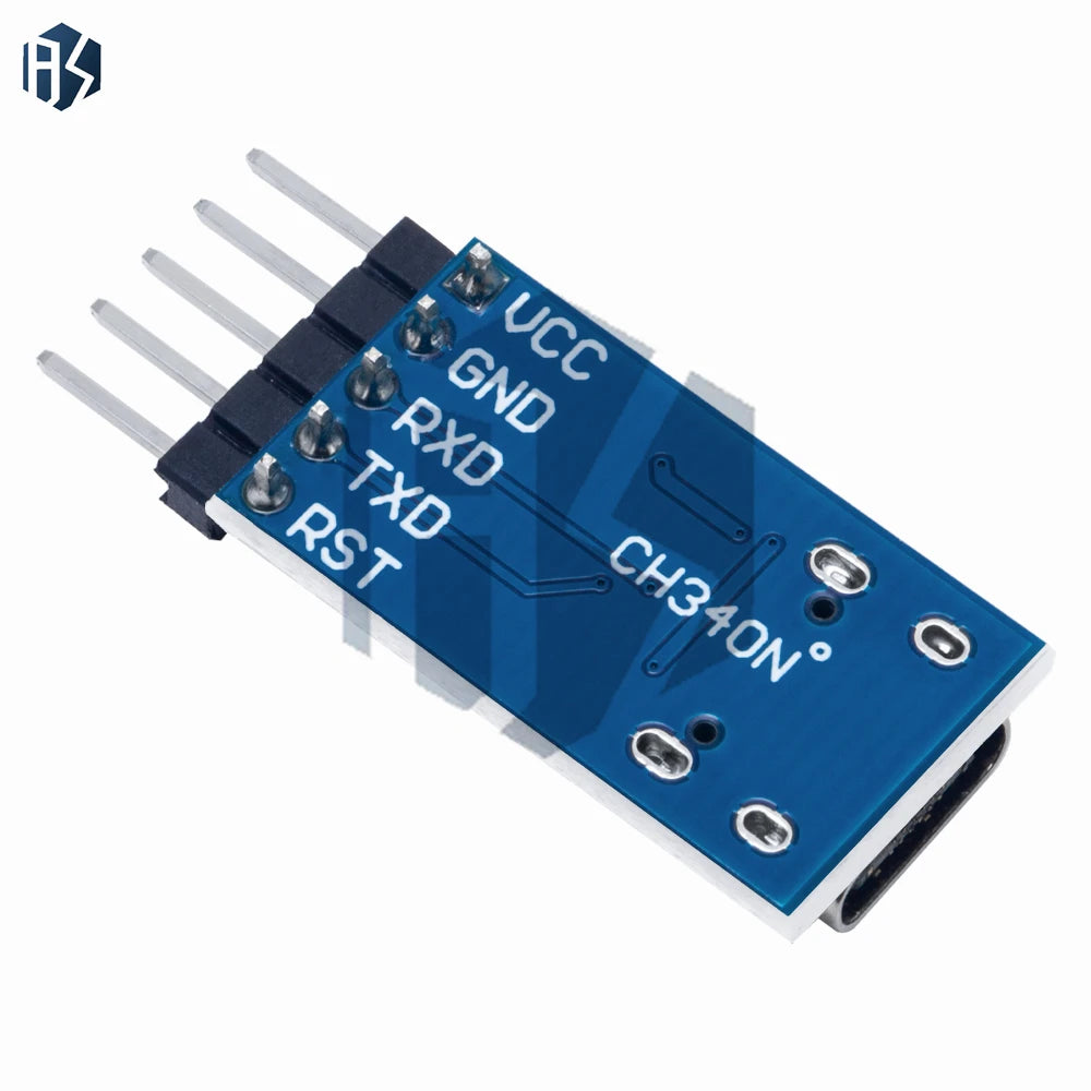 CH340N Type-c TTL Converter Module 5V 3 3V DC Serial Adapter Ideal Zpaxo