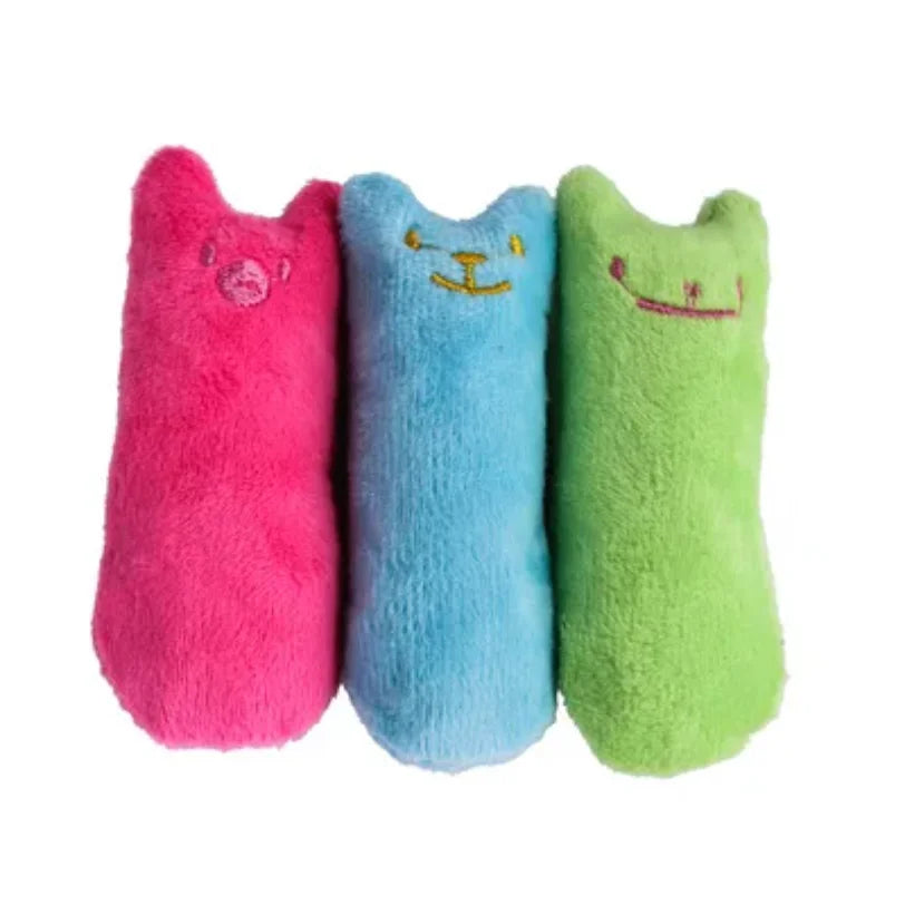 Teeth Grinding Catnip Toys Funny Interactive Plush Cat Toy Pet Kitten Chewing Vocal Toy Claws Thumb Bite Cat mint For Cats Zpaxo
