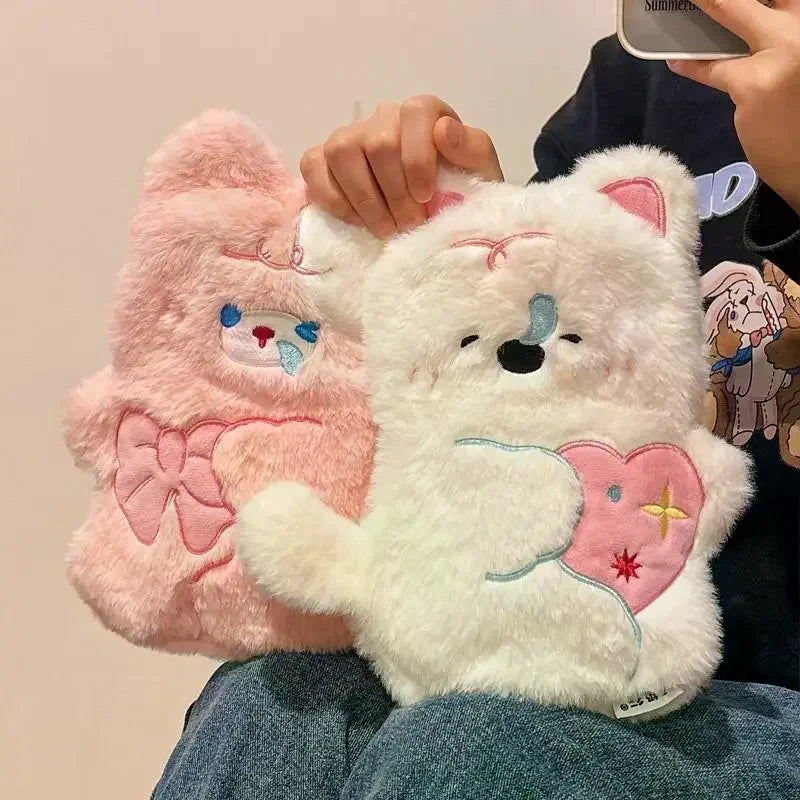 2025 Belly Warmer Thick Plush Hand Cute Cartoon Water Bottle Warm Bag Zpaxo
