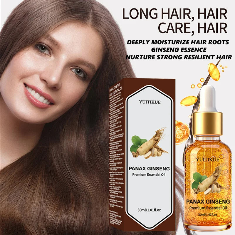 YUITIKUE Natural Ginseng Hair Oil – Nourishing & Lightweight Nourishing Hair Oil Zpaxo