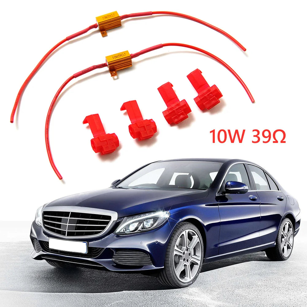 1 Pair Waterproof Anti-flicker 39ohm 10W Load Resistor Anti-flashing