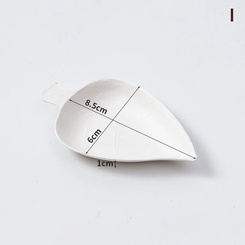 25 Pcs Tasting Dishes Disposable Dishes - Home Compostable Microwavable And Freezable White Bagasse Food Zpaxo I