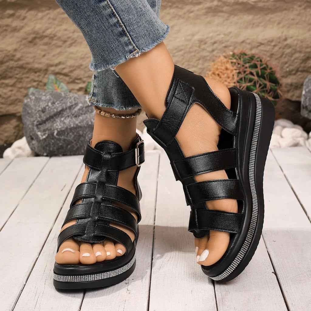 Summer Women Wedge Sandals Breathable Comfort Shoes Trend Lightweight Zpaxo