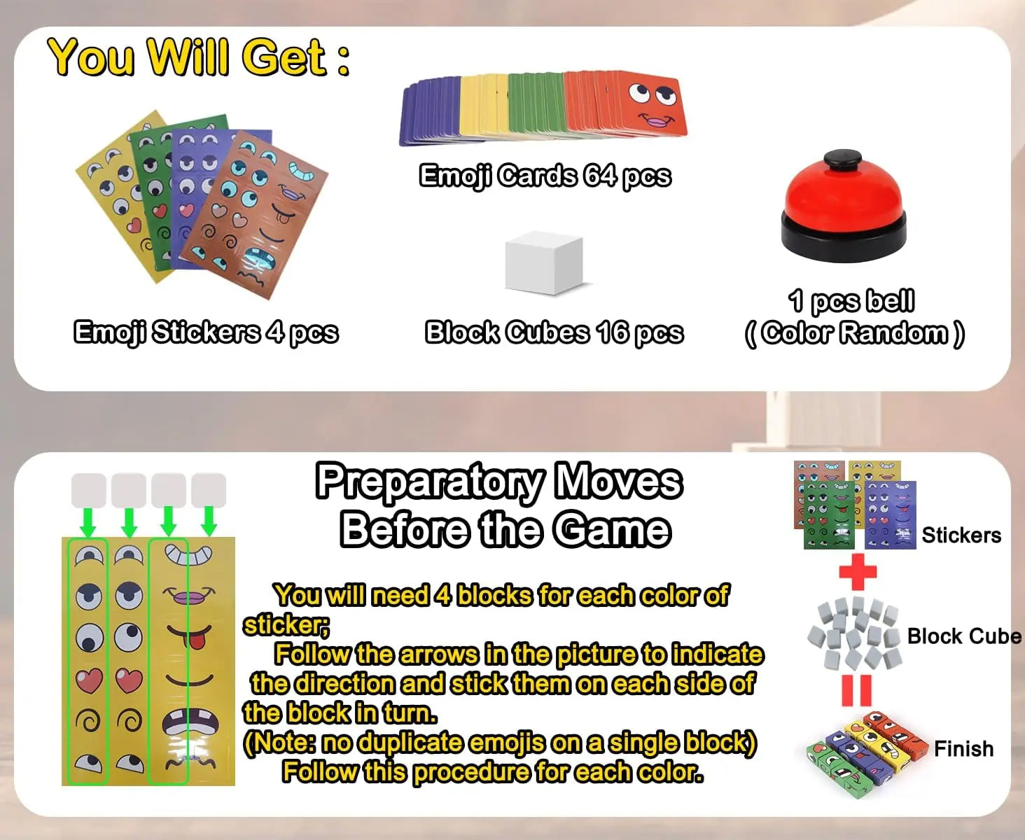 Face Changing Magic Cubes Game Expression Matching Block Puzzle Bell