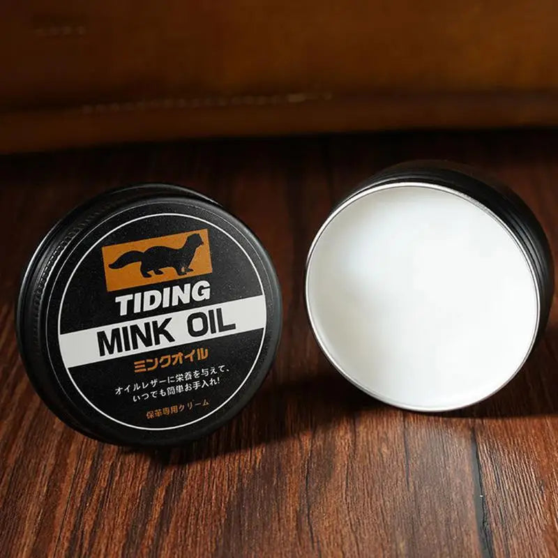 Leather Mink Oil Repair Cream Furniture Shoes Bags Sofas Luxury Care
