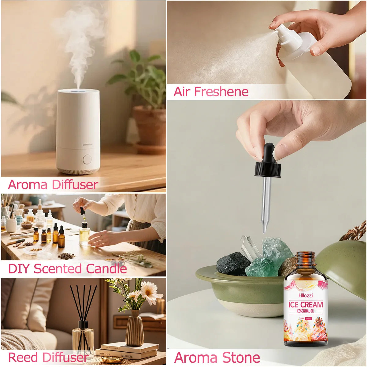 Ice Cream Essential Oil Multi-functional That Can Care Skin Hair Zpaxo