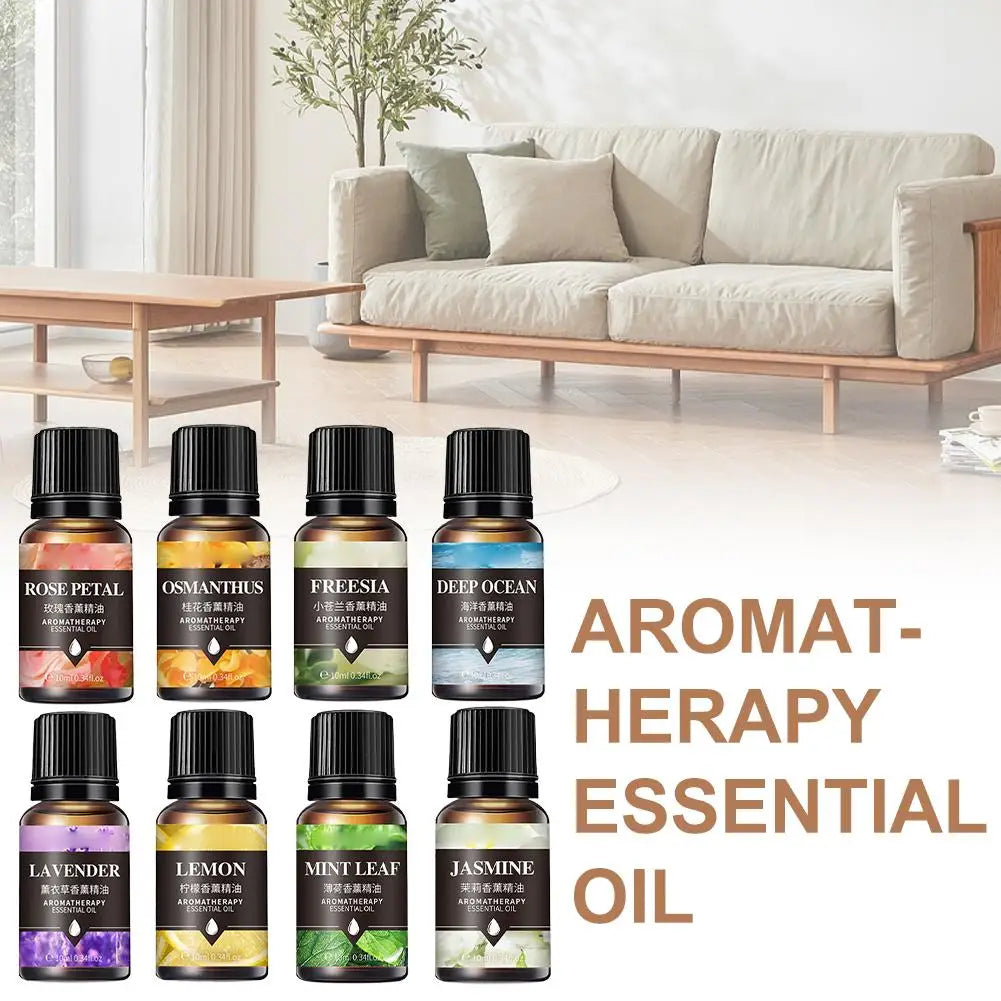 10ml Water-Soluble Essential Oils – 8 Scents for Diffuser Aromatherapy Essential Oil Zpaxo 10ml Mint