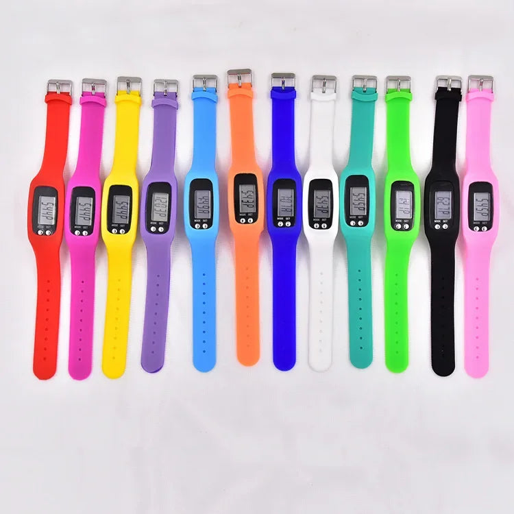 Silicone Electronic Pedometer Wristband Watch Multifunctional Pedometer Health Sports LED Electronic Watch Bracelet Zpaxo