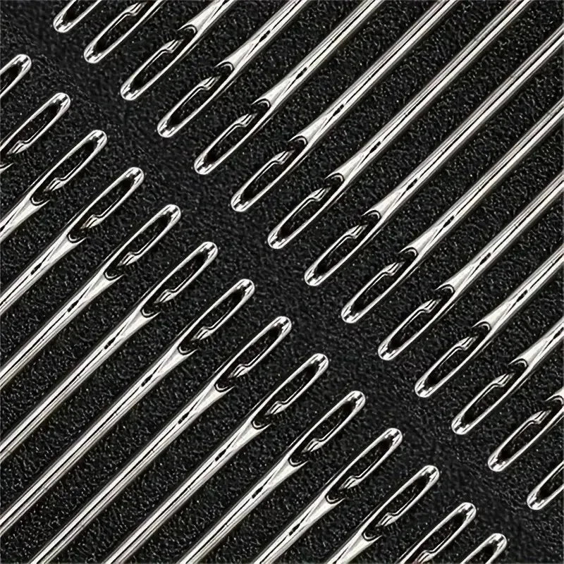 Side-Opening Stainless Steel Sewing Needles – Multi-Size Set
