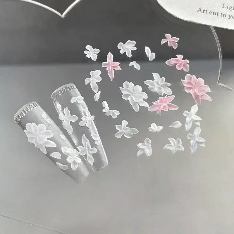 3D Flowers Nail Mold DIY Silicone Tools Floral Petal Design Resin Zpaxo