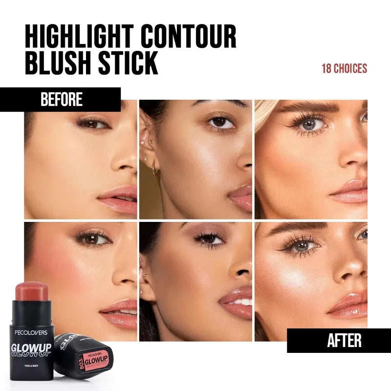 1PC Cover Dark Circles and Acne Marks, Concealer Stick, Body Shadow, Nose Shadow, Contour Stick To Create Flawless Makeup Zpaxo