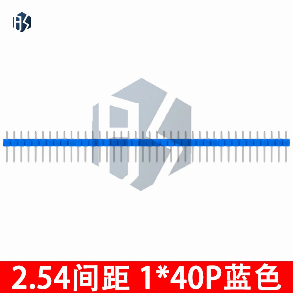 PCB Board Soldering Pin Header – 10pcs 40 Pin 2.54mm Breakable Strip, 10 Colorful Single Row Male Connectors Zpaxo