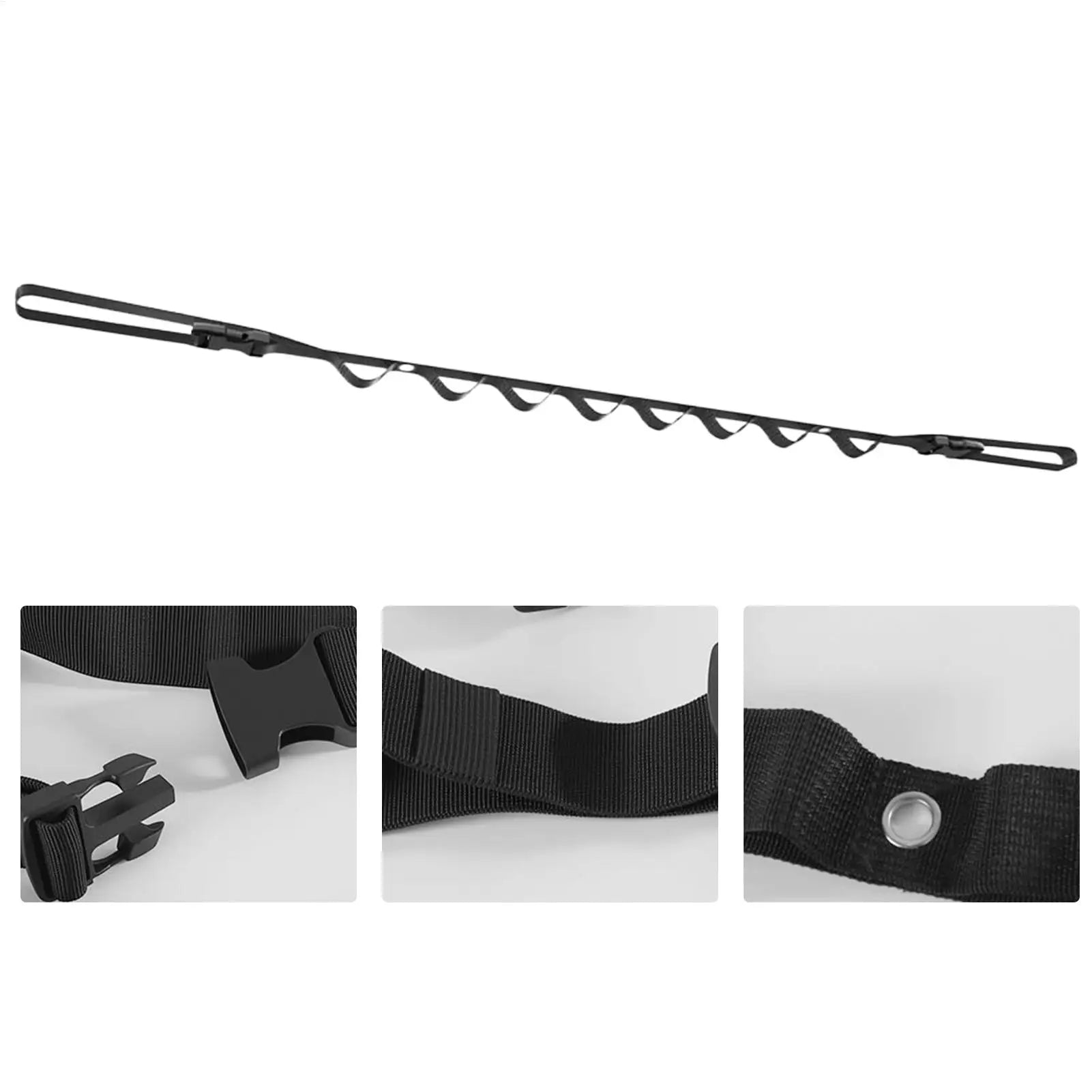 Portable Car Clothes Hanger Rope Large-Bearing Car Clothesline Adjustable Clothes Storage Hanger for Traveling Clothesline Zpaxo