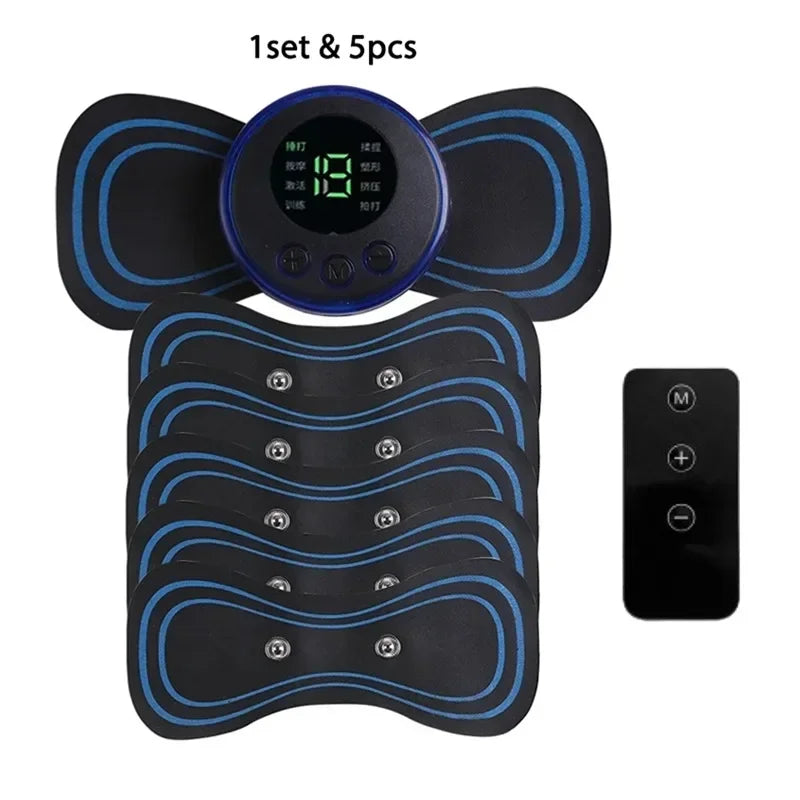 1 5 EMS Neck Electric Massager Cervical Patch 8 Modes 19 Levels
