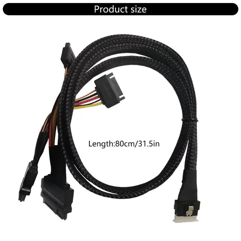 652F Durability SFF8654 8i 2SFF-8639 NVME Data Cable Adapter Works Zpaxo