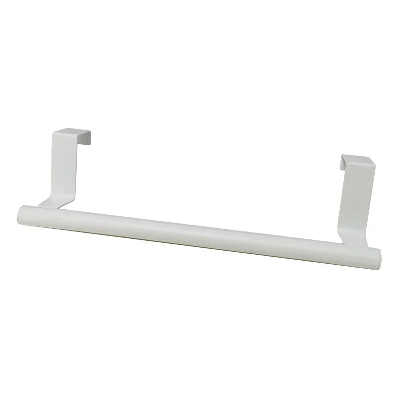 Towel Rack Over Door Bar Hanging Holder Stainless Steel Bathroom Zpaxo White