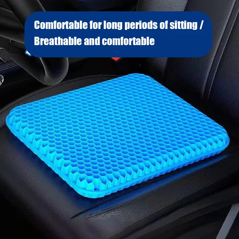 Gel Seat Cushion – Breathable Cooling Pad for Car & Office