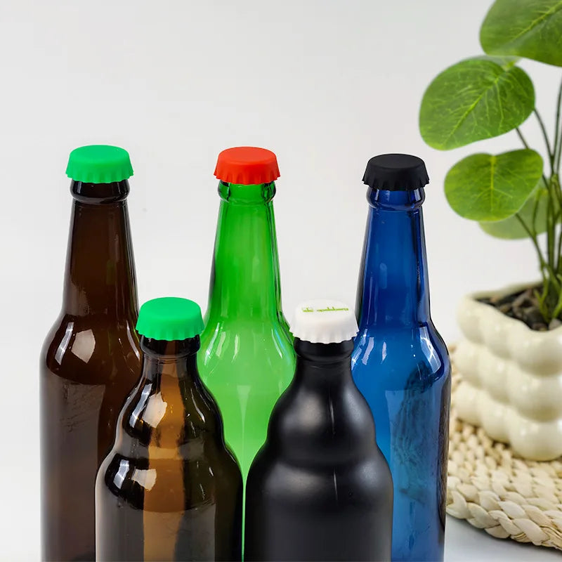 Reusable Silica Gel Bottle Cap Sealed Beer Cap Vinegar Soy Sauce Bottle Soda Cola Cap Wine Protective Stopper Zpaxo