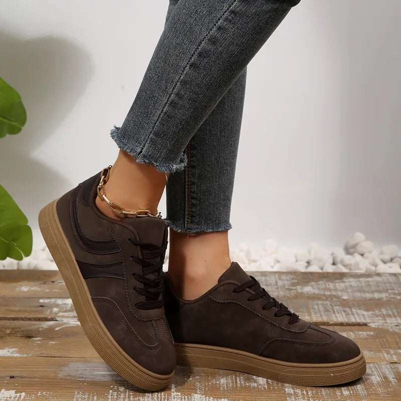 2025 Women's Thick Soled Sport Shoes Flats Ladies Mixed Colors Zpaxo