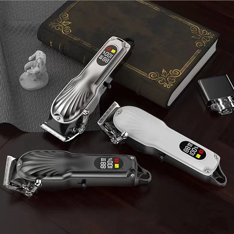 2026 Professional Men's Hair Scissors High-power Adjustable Wireless